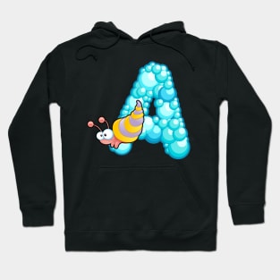 Letter A Fishy Bubbly Alphabet Hoodie